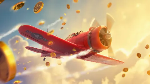 Aviator vliegtuig crash game scherm